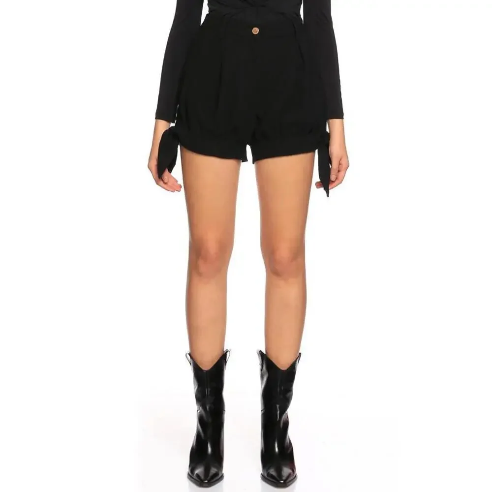 Just ROBERTO CAVALLI Black Tie Shorts IT-40